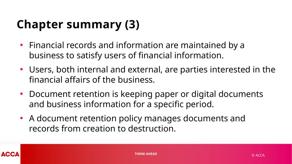 Chapter 1 Financial Statements and Financial - slide 33 of 37