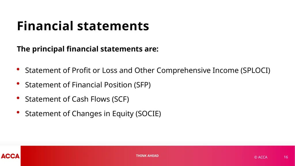 Chapter 1 Financial Statements and Financial - slide 16 of 37