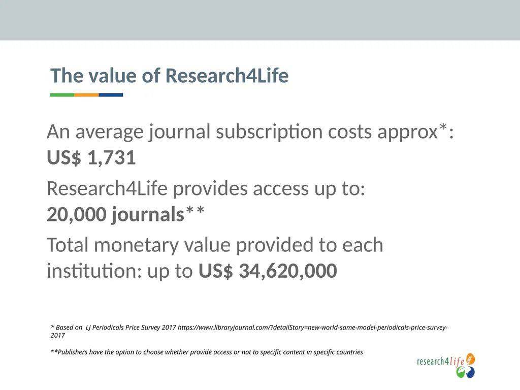 Research4Life: reducing the scientific knowledge - slide 10 of 23