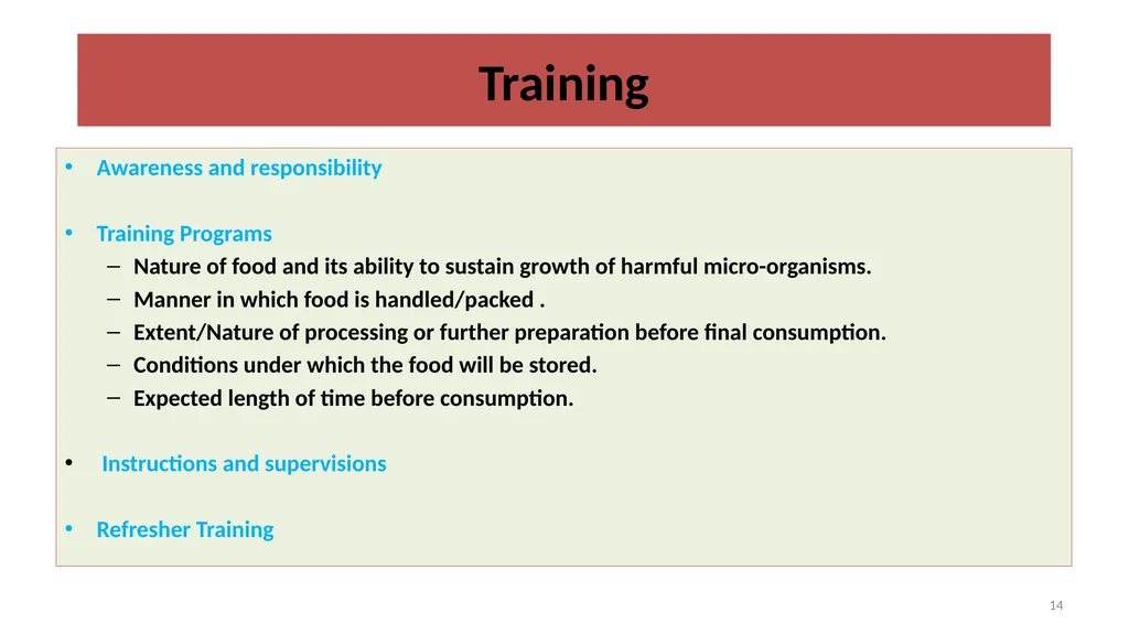 Unit 1 VETERINARY PUBLIC HEALTH AND FOOD SAFETY - slide 14 of 15