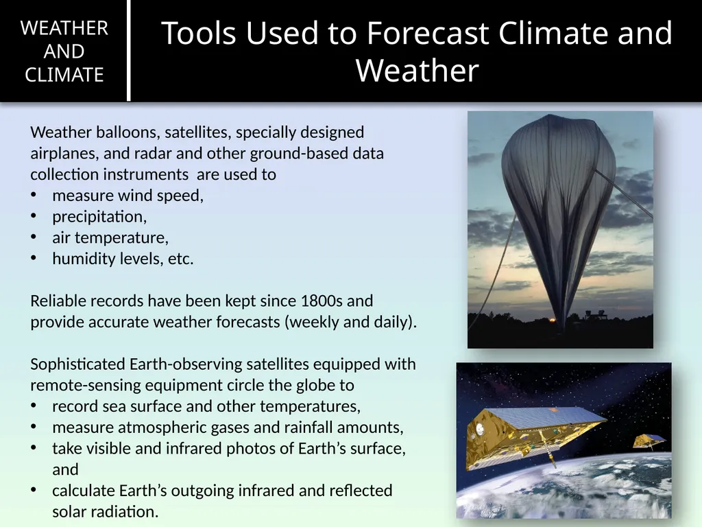 Weather and Climate Introduction Before the end of - slide 10 of 16