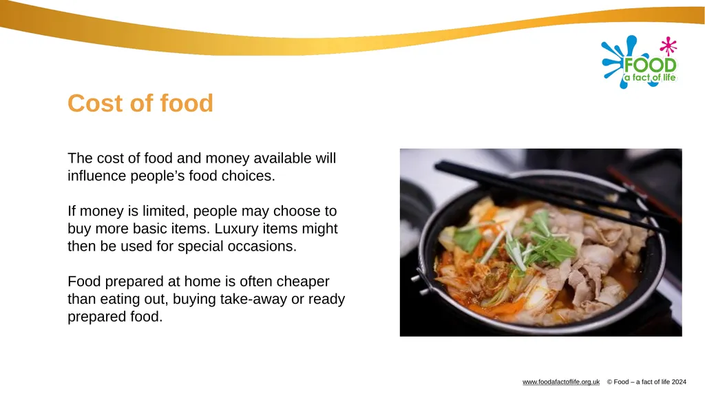Factors affecting food choice Factors affecting - slide 8 of 32
