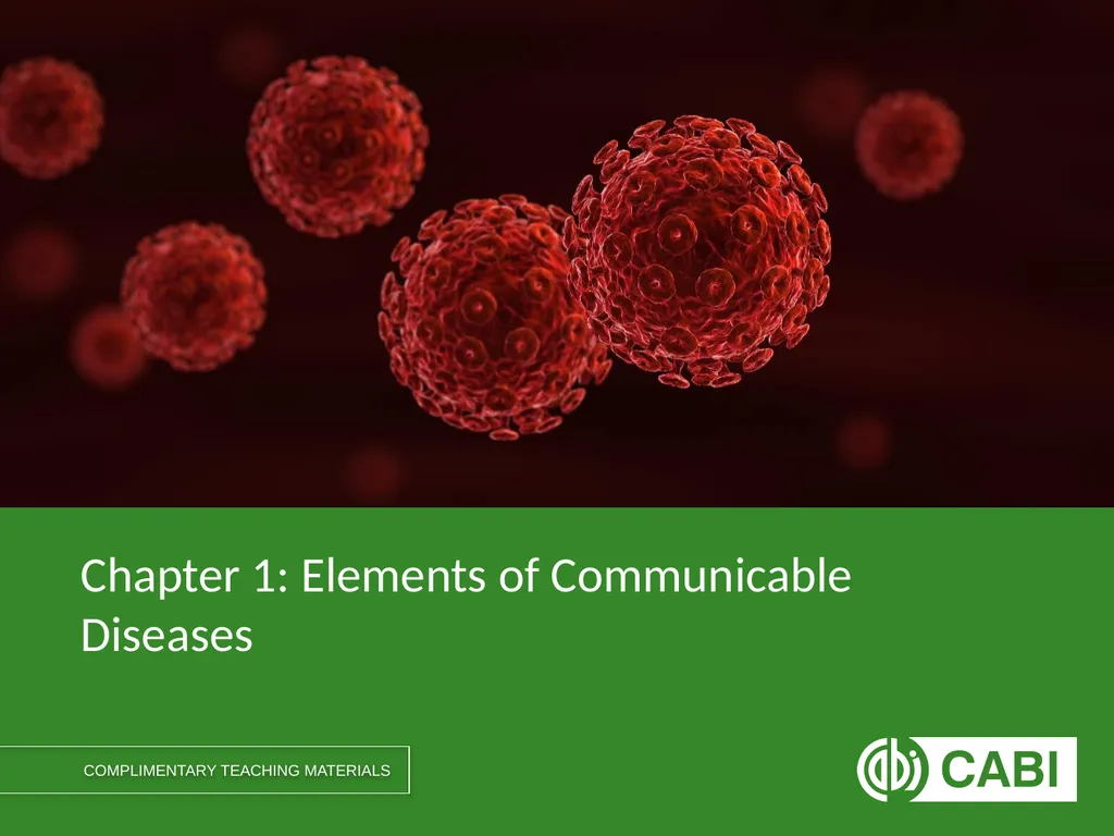 Communicable Diseases, 6th Edition A Global - slide 2 of 14