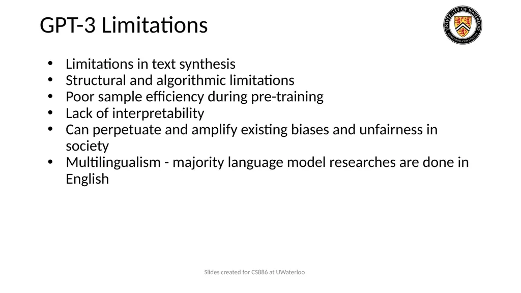 Lecture 9: Large Language Models Presenters: - slide 31 of 83