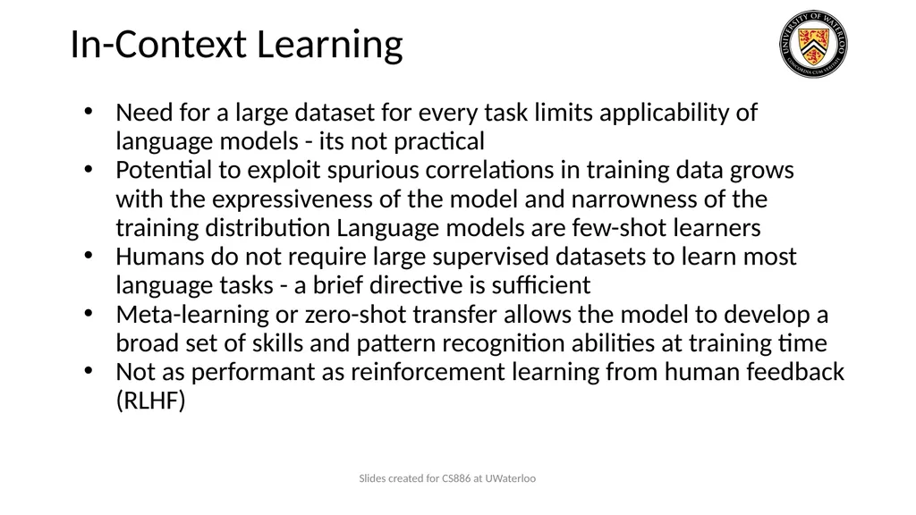 Lecture 9: Large Language Models Presenters: - slide 23 of 83
