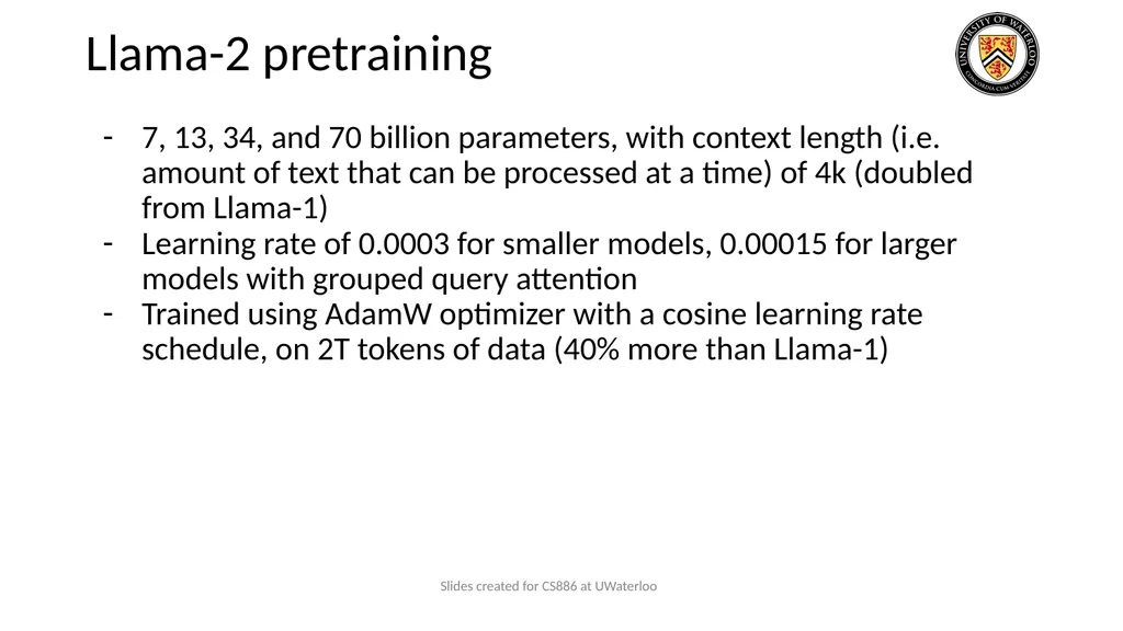 Lecture 9: Large Language Models Presenters: - slide 44 of 83