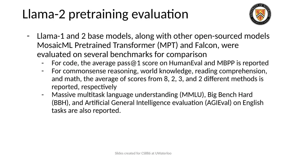 Lecture 9: Large Language Models Presenters: - slide 45 of 83