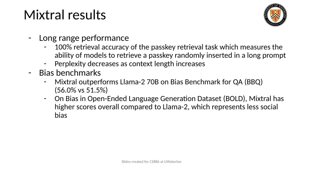 Lecture 9: Large Language Models Presenters: - slide 64 of 83