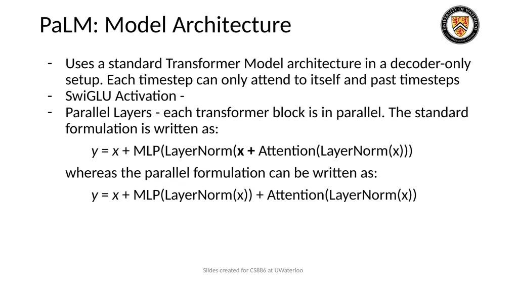 Lecture 9: Large Language Models Presenters: - slide 68 of 83
