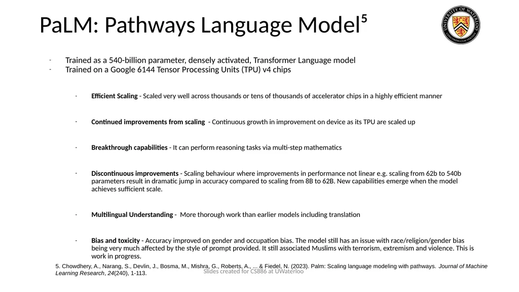 Lecture 9: Large Language Models Presenters: - slide 67 of 83