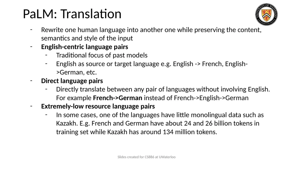 Lecture 9: Large Language Models Presenters: - slide 78 of 83