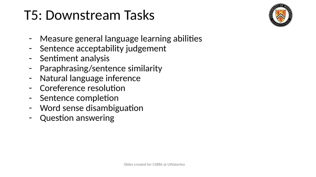 Lecture 9: Large Language Models Presenters: - slide 15 of 83