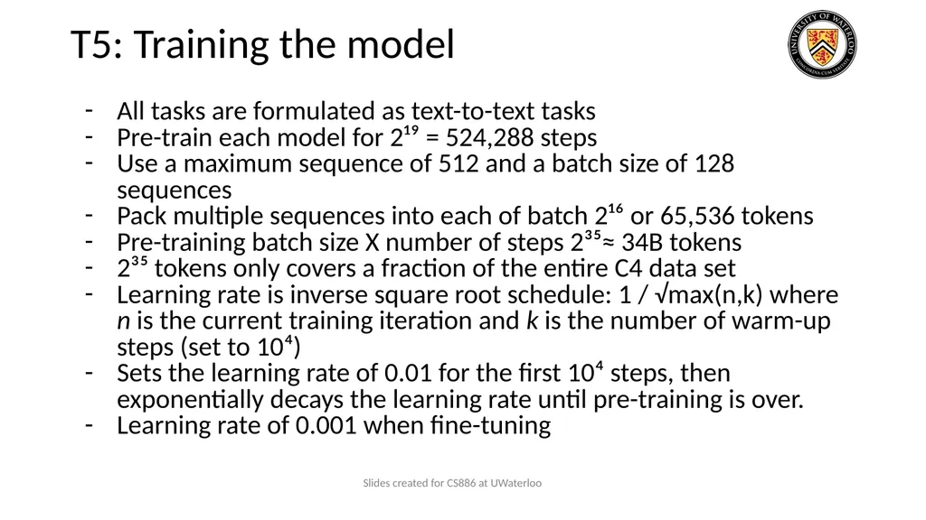 Lecture 9: Large Language Models Presenters: - slide 16 of 83