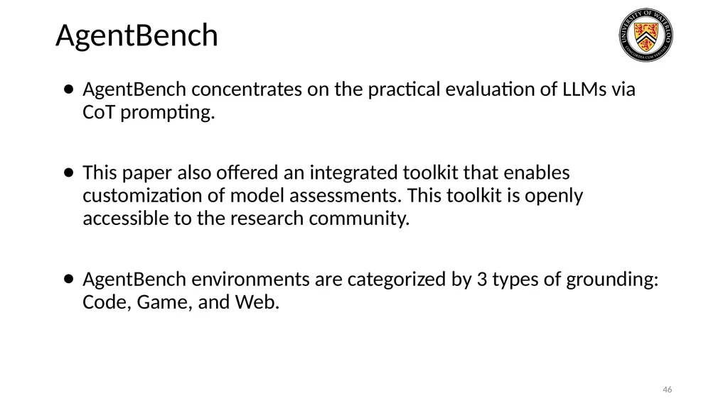 Lecture 21: LLM & Tool Augmentation Presenters: - slide 46 of 104