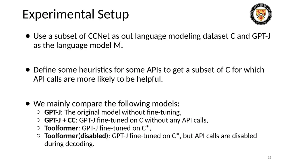 Lecture 21: LLM & Tool Augmentation Presenters: - slide 16 of 104