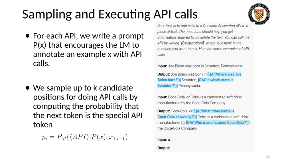 Lecture 21: LLM & Tool Augmentation Presenters: - slide 10 of 104