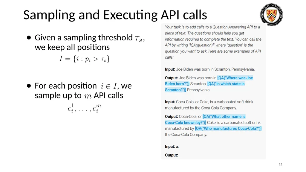 Lecture 21: LLM & Tool Augmentation Presenters: - slide 11 of 104