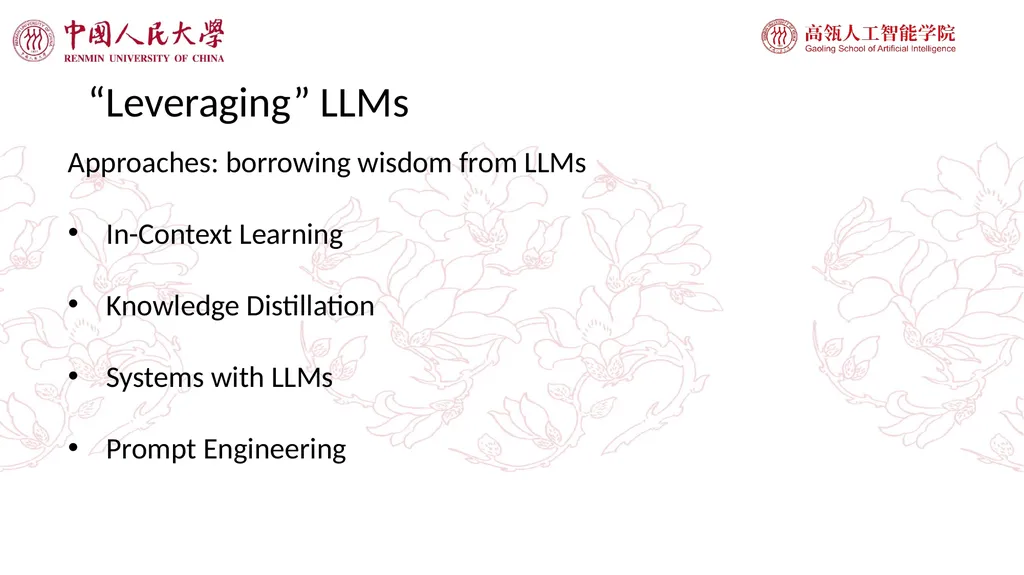 Large Language Models and Applications GPT-4 just - slide 32 of 40