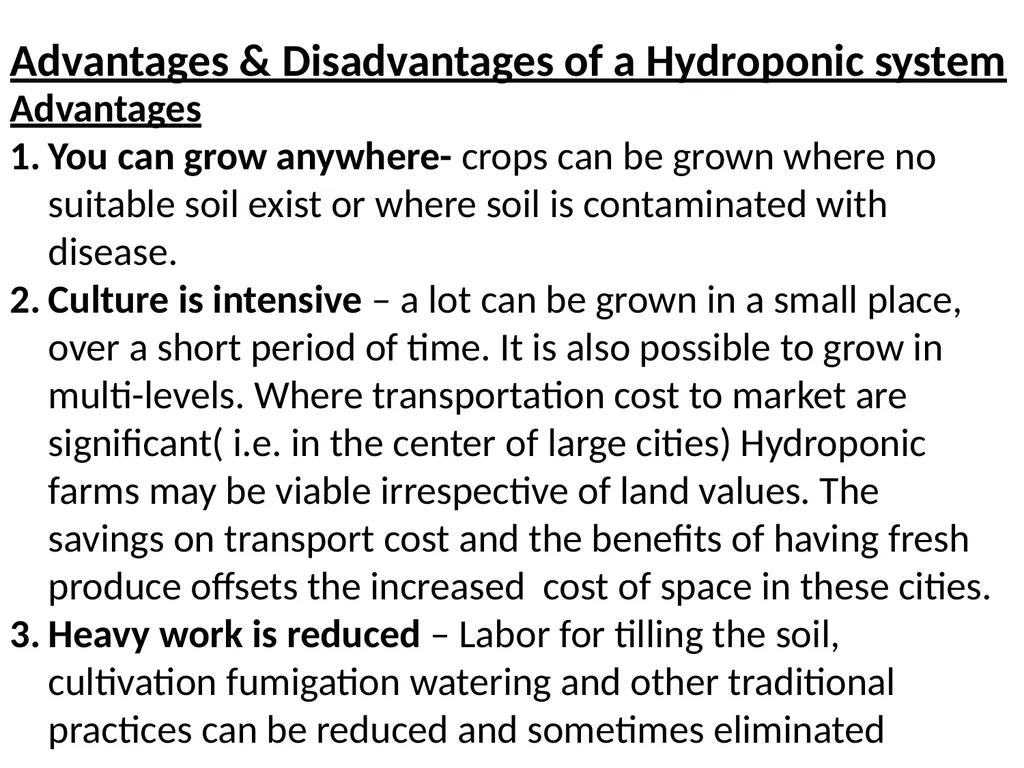 Hydroponics Unit 1: Introduction Hydroponics Unit - slide 12 of 19