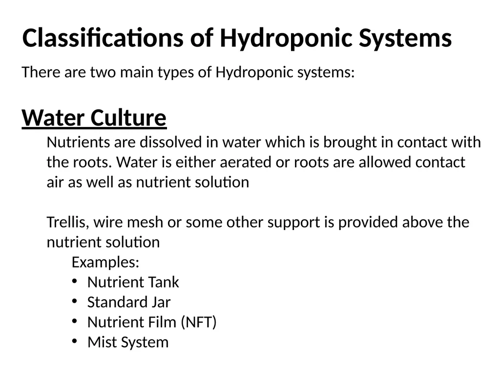 Hydroponics Unit 1: Introduction Hydroponics Unit - slide 8 of 19