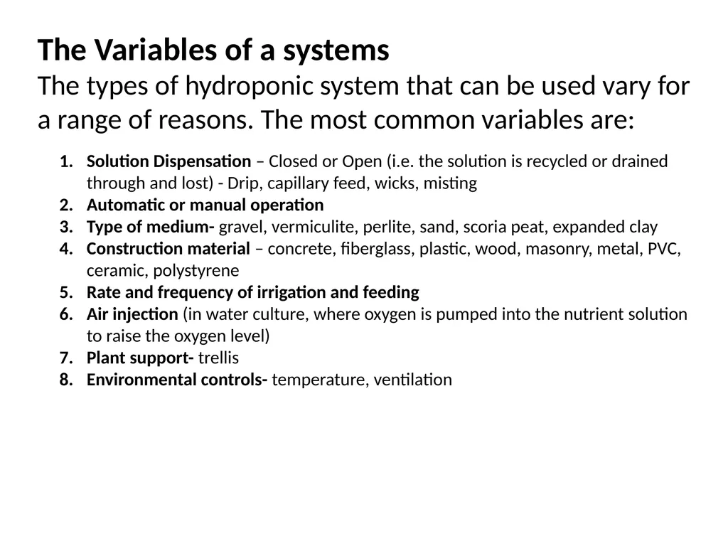 Hydroponics Unit 1: Introduction Hydroponics Unit - slide 11 of 19