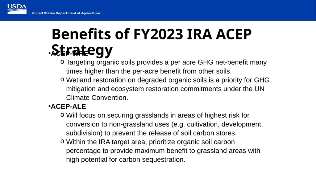 IRA Agricultural Conservation Easement Program - slide 6 of 11