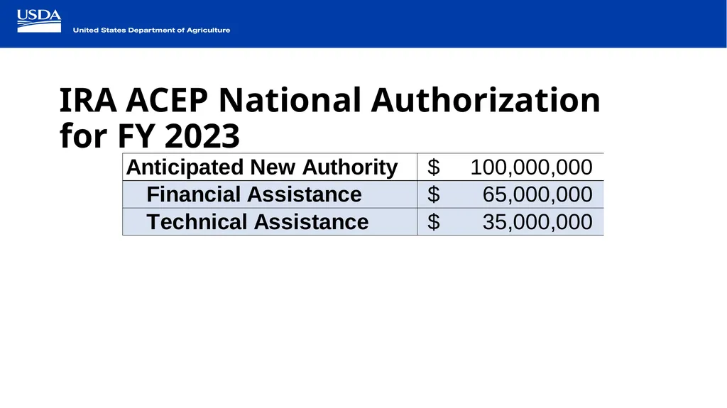 IRA Agricultural Conservation Easement Program - slide 3 of 11