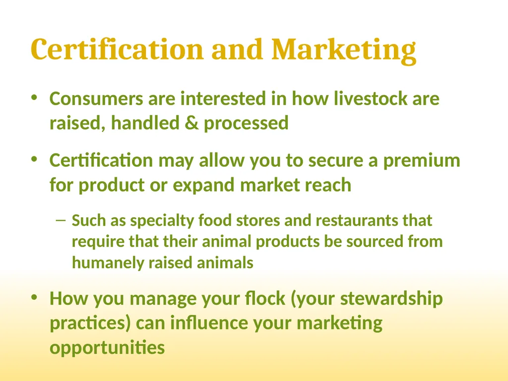 Small-Scale Livestock Production Raising Poultry - slide 5 of 43