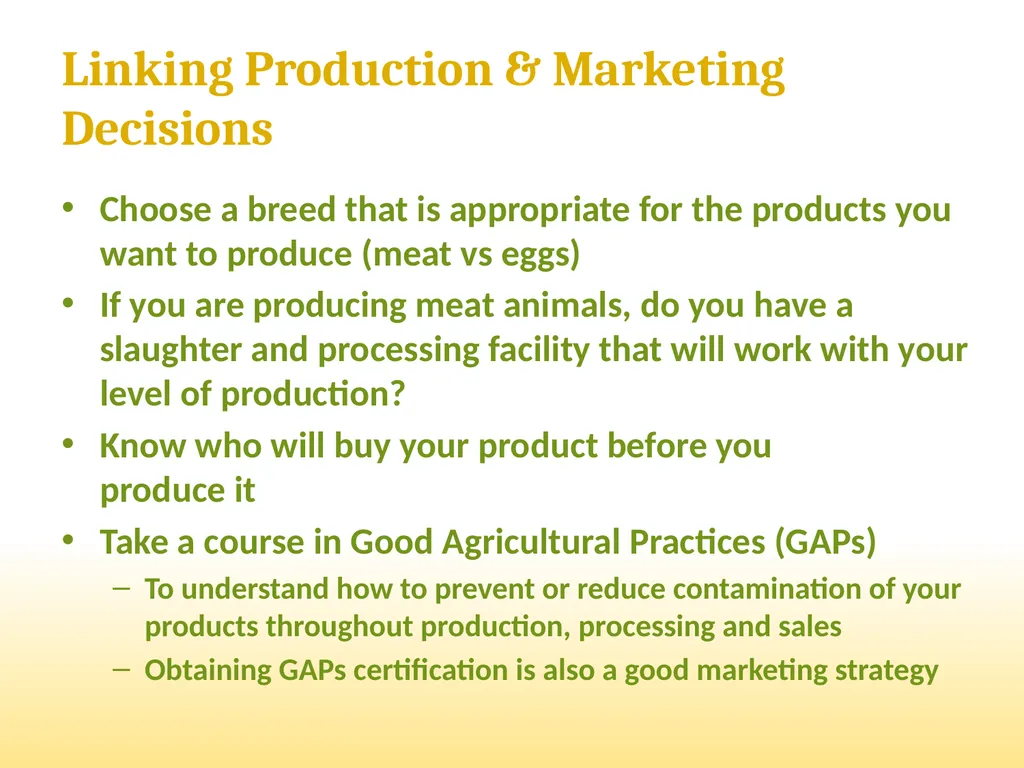 Small-Scale Livestock Production Raising Poultry - slide 11 of 43