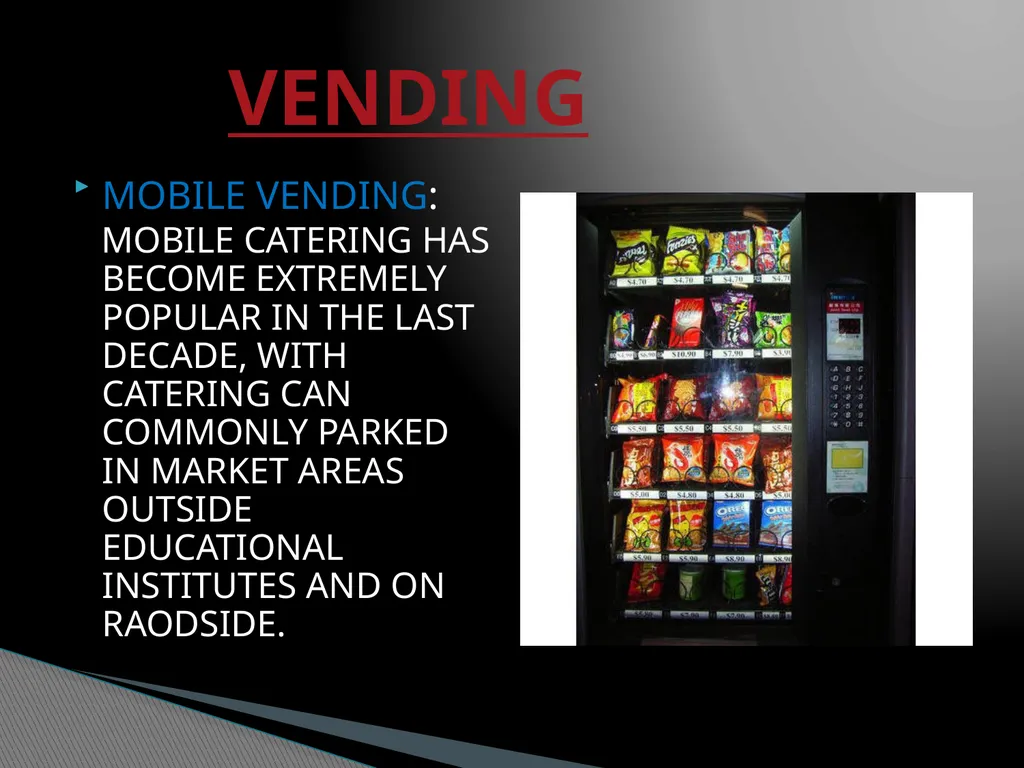 INSTITUTIONAL FOOD SERVICE MANAGEMENT Aamena Zaidi - slide 13 of 19