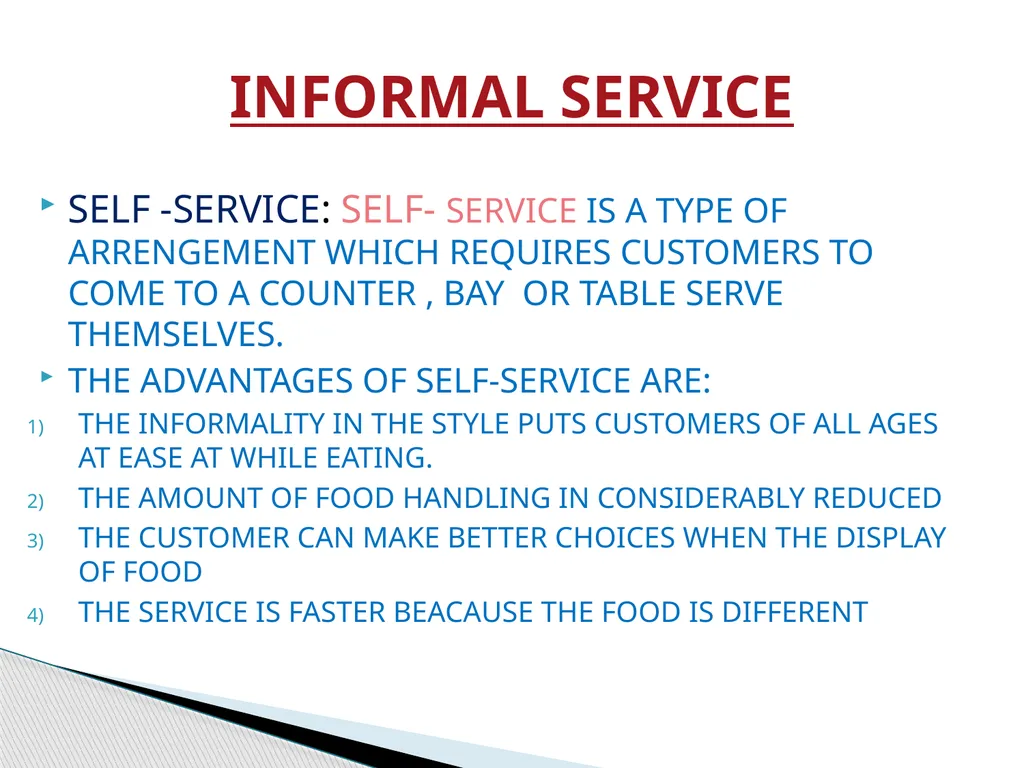 INSTITUTIONAL FOOD SERVICE MANAGEMENT Aamena Zaidi - slide 11 of 19