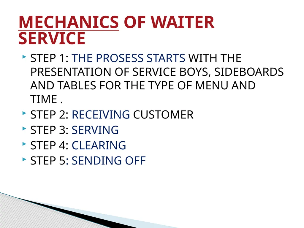 INSTITUTIONAL FOOD SERVICE MANAGEMENT Aamena Zaidi - slide 10 of 19