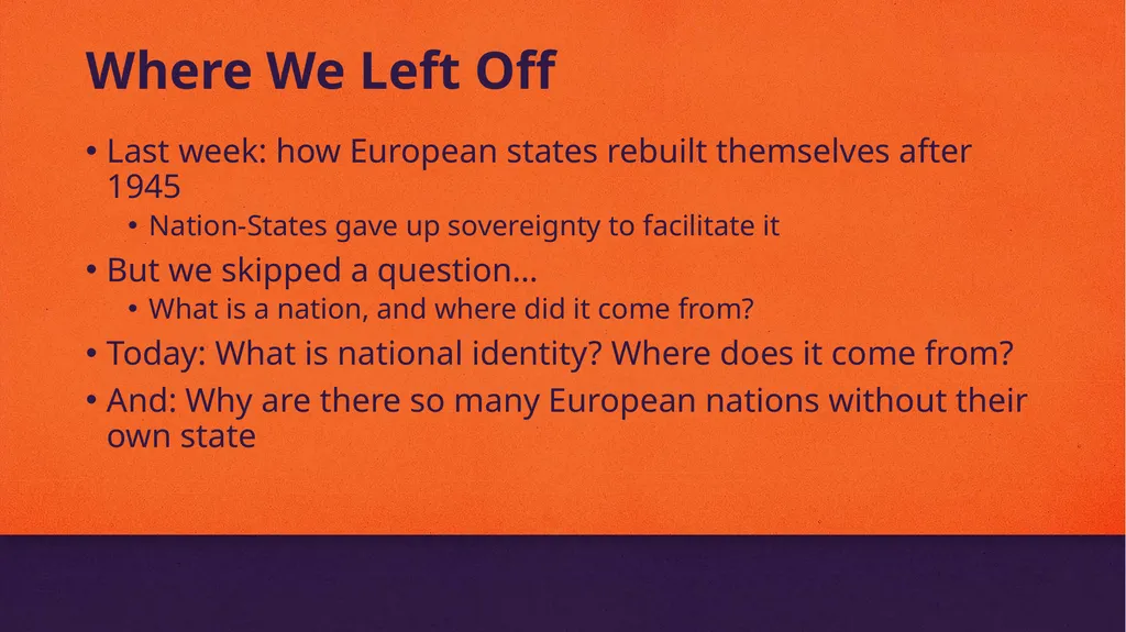 POSC 3710: European Politics 9/9/2026: A Europe of - slide 7 of 32