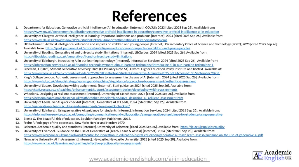 AI in Higher Education Opportunities, Risks and - slide 23 of 23