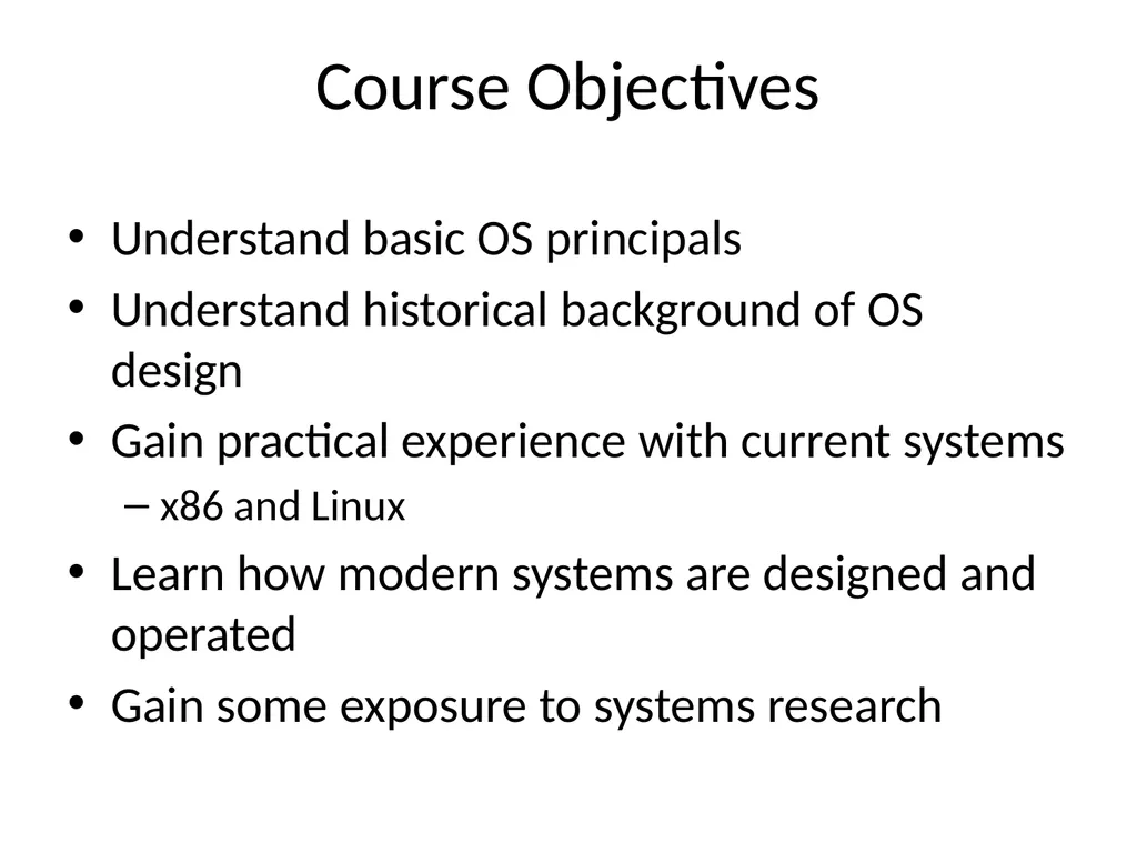 CS 2510 Graduate Operating Systems Jack Lange - slide 2 of 24