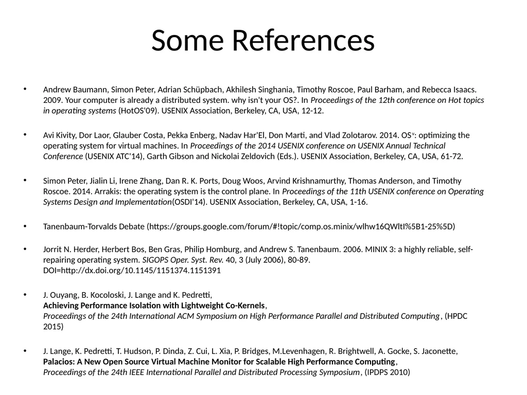 CS 2510 Graduate Operating Systems Jack Lange - slide 24 of 24