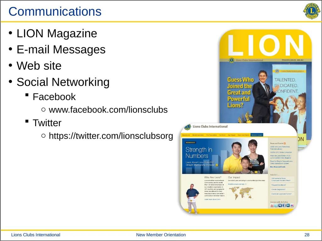 New Member Orientation [Insert Club Name Here] New - slide 28 of 29