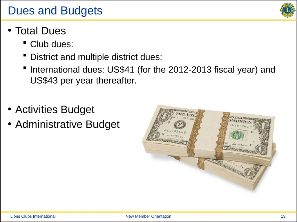 New Member Orientation [Insert Club Name Here] New - slide 13 of 29