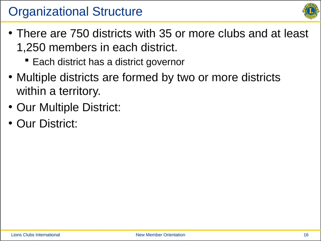 New Member Orientation [Insert Club Name Here] New - slide 16 of 29