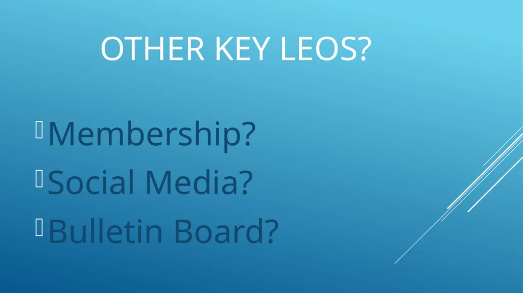 2025 district 24 l Leo Orientation and officer - slide 27 of 32