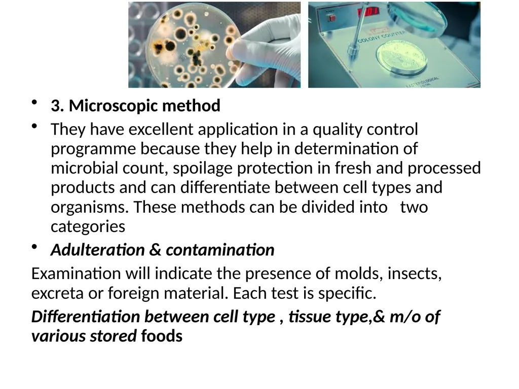 Basic Quality Criteria in Food Control Food - slide 33 of 33