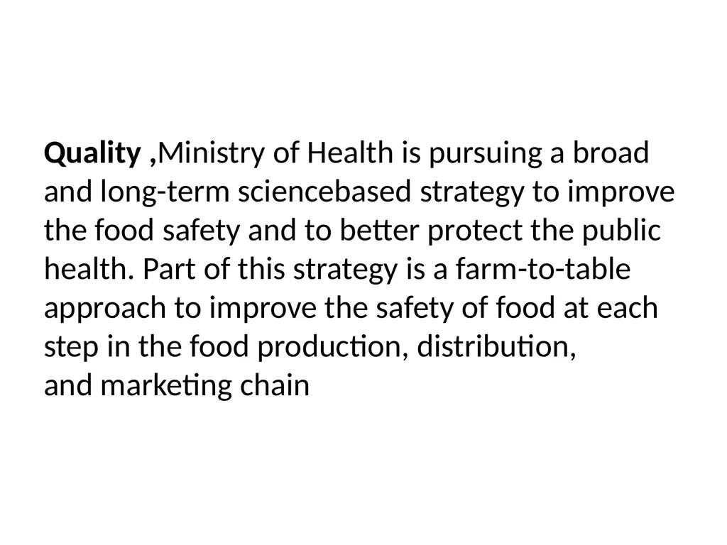 Basic Quality Criteria in Food Control Food - slide 14 of 33