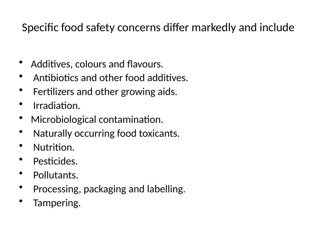 Basic Quality Criteria in Food Control Food - slide 19 of 33