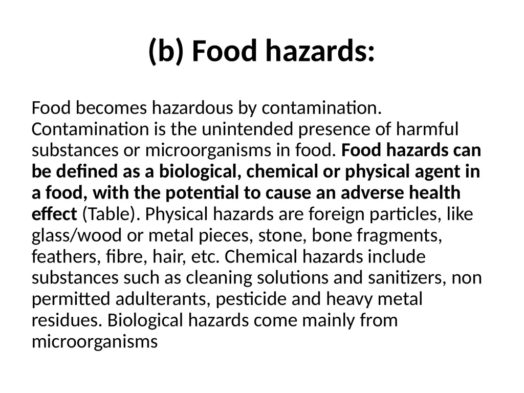 Basic Quality Criteria in Food Control Food - slide 13 of 33