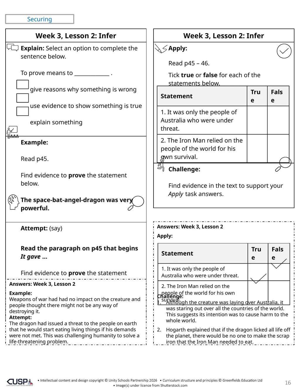 This is a three-week unit. The unit is set in - slide 16 of 20