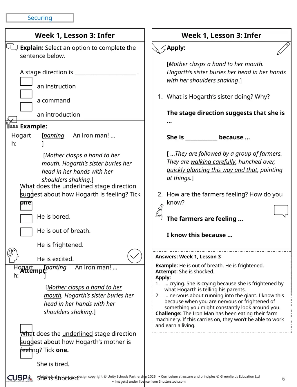 This is a three-week unit. The unit is set in - slide 6 of 20