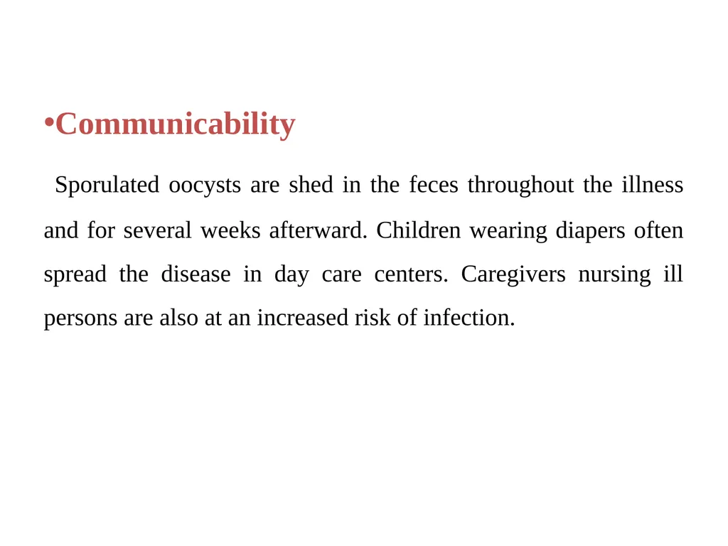 Cryptosporidium & Cryptosporidiosis - slide 13 of 16