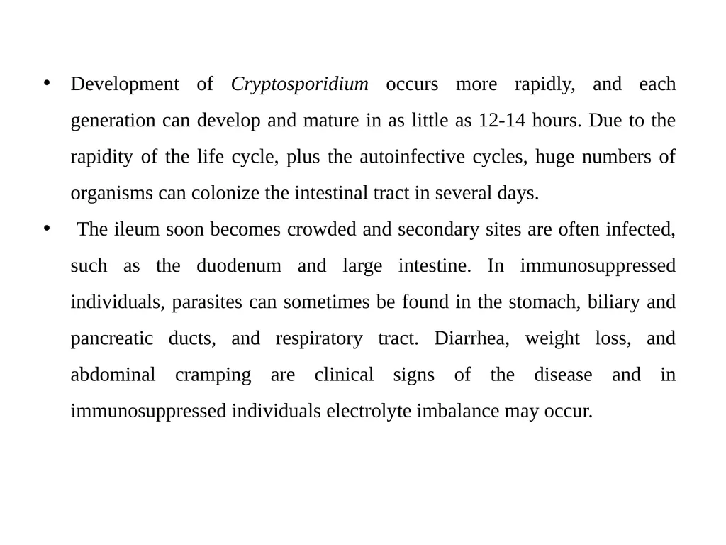 Cryptosporidium & Cryptosporidiosis - slide 5 of 16