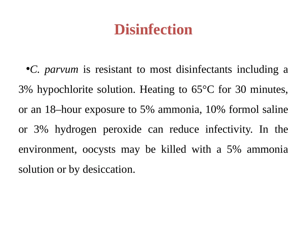 Cryptosporidium & Cryptosporidiosis - slide 11 of 16