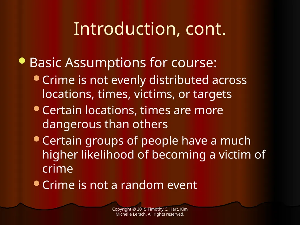 Space, Time, and Crime FOURTH EDITION Hart & - slide 3 of 11